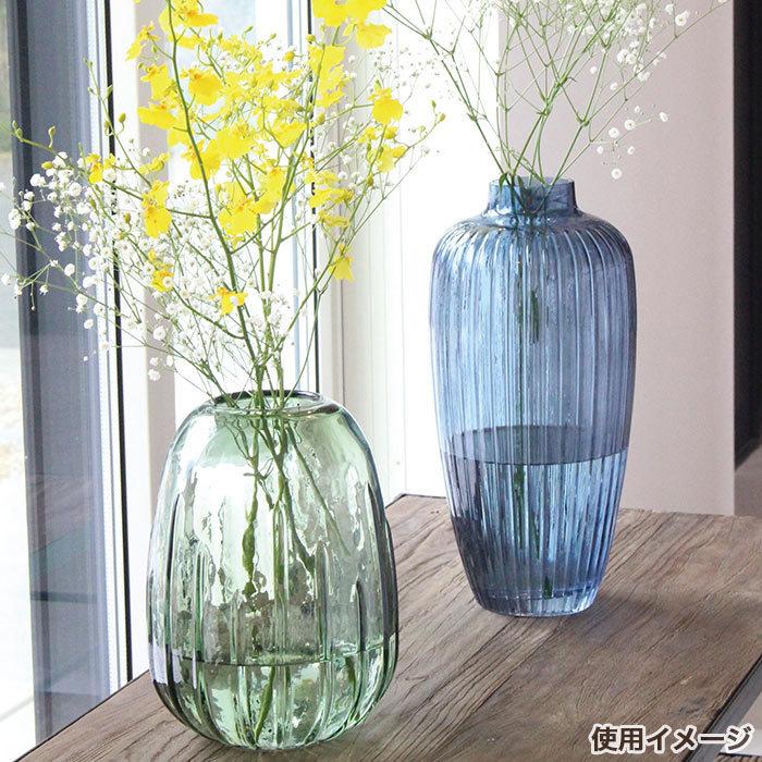 花瓶 おしゃれ フラワーベースガラストールblue Gg ポッチワン 収納屋さん 通販 Yahoo ショッピング