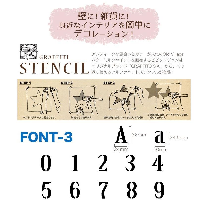 ステンシル グラフィティーステンシル 数字セット Sサイズ Font 3 メール便対応 5個まで To ポッチワン 収納屋さん 通販 Yahoo ショッピング