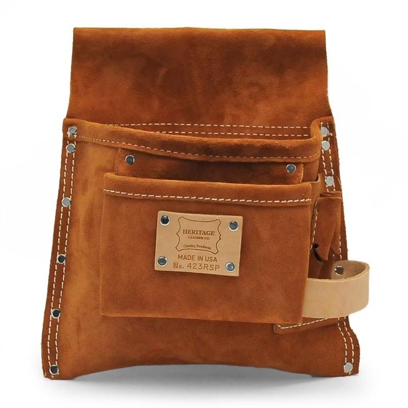 プロフェッショナル ツールポーチ スウェードレザー HERITAGE LEATHER（ヘリテージレザー ） 5Pkt