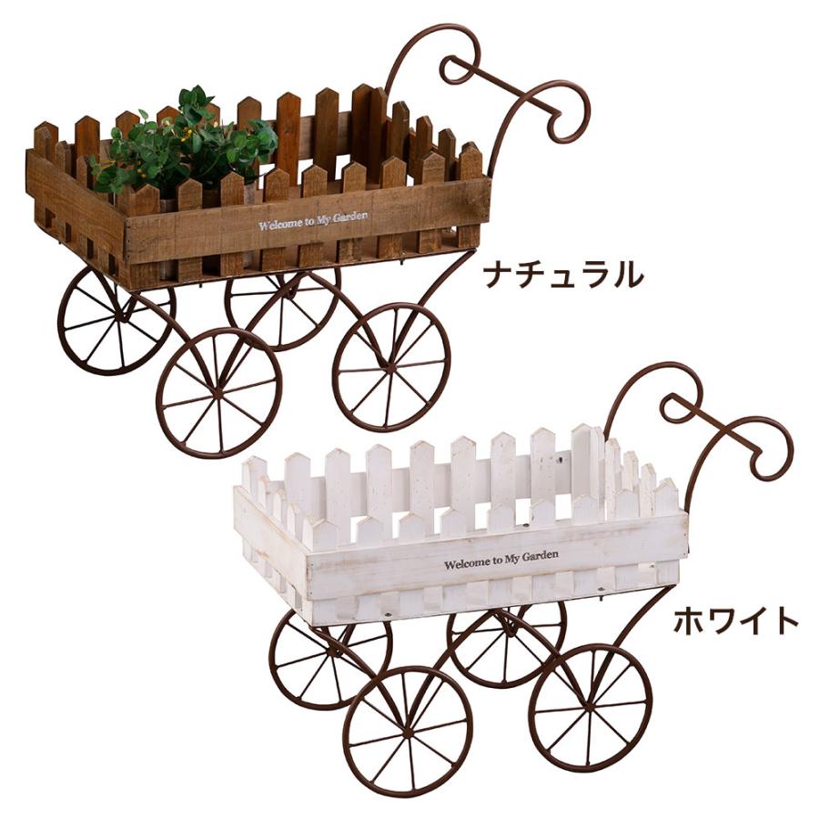 ガーデニング　ステップカート　ワゴン　ガーデンカート　花台 楽天市場】プランター 屋外 カート ステップカート 幅30.5×奥行
