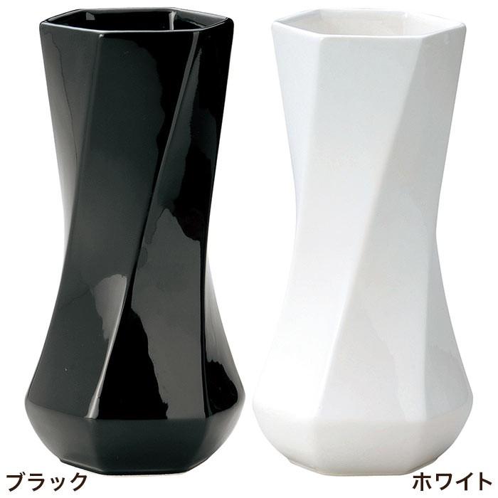 花瓶 モノクロームフラワーベース BLACK&WHITE 花瓶 六角ひねりS｜pocchione｜02