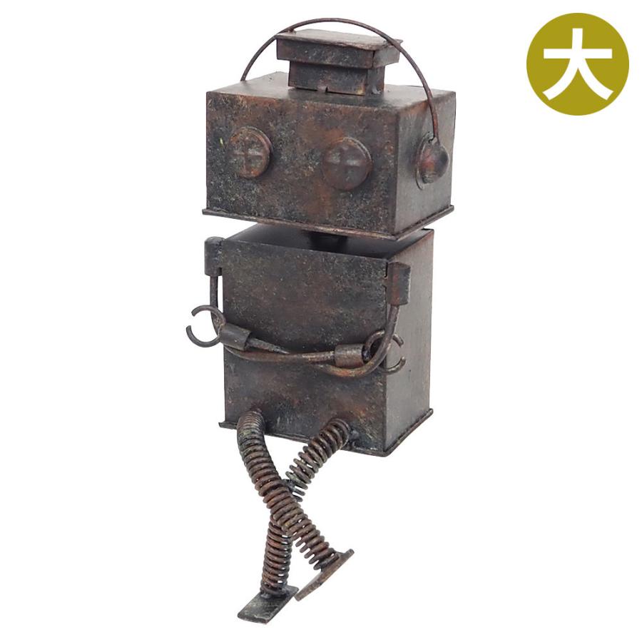 ガーデニング雑貨 ブリキ 置物 オーナメント オブジェ メタルロボット3