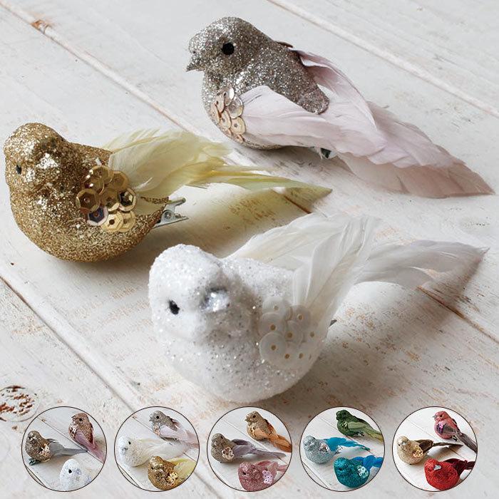 丸和貿易 置物 オブジェ オーナメント グレイスバード 3羽セット