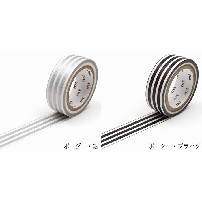 mt（エムティー） マスキングテープ マステ mt 1P DECO ボーダー柄 幅