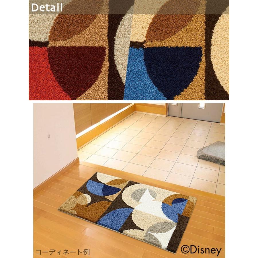 スミノエ 玄関マット ディズニー ミッキー セミサークルマット 50×80cm