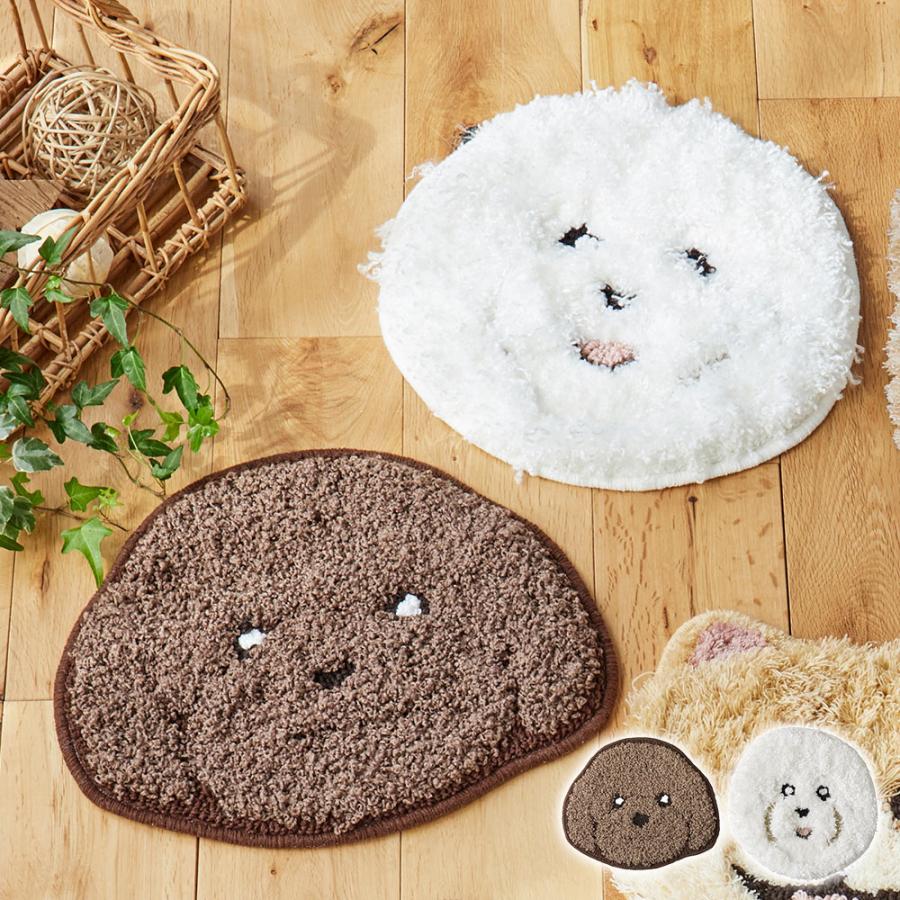 スミノエ チェアパッド チェアクッション 座布団 日本製 犬顔 イヌカオ