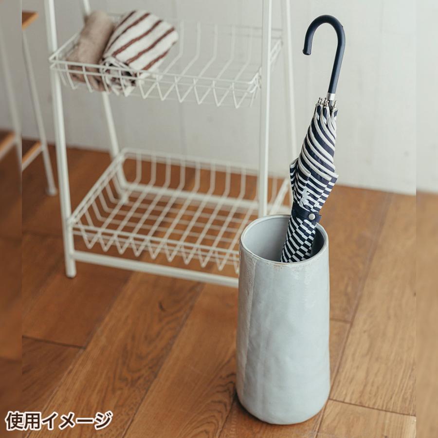 傘立て アンブレラスタンド 陶器製 透かし彫り 白 メッシュ 113
