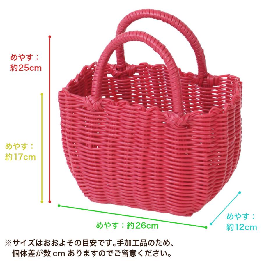 かごバッグ カラフル ビニールバッグ バスケット かわいい かごバッグ カラフル ビニールバッグ バスケット かわいい