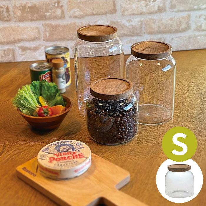 丸和貿易 キャニスター 保存容器 アカシア 耐熱ガラスキャニスター