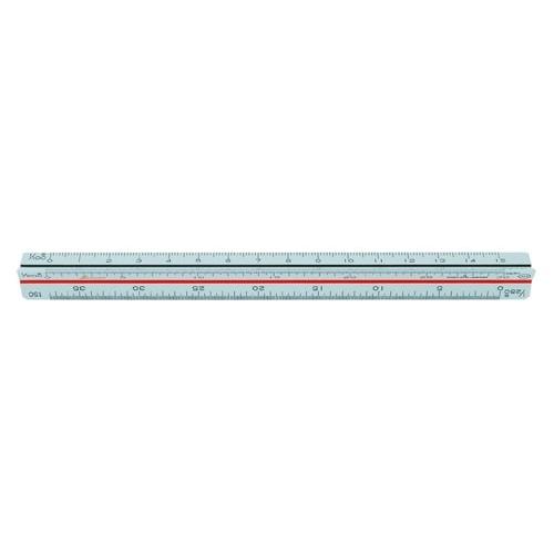 シンワ測定 三角スケール A−15 15cm 土地家屋調査士用 JIS 74969 （メール便対応・4個まで）｜pocchione