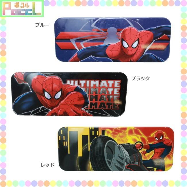 スパイダーマン ブリキペンケース（レッド） 4589617957731 キャラクター グッズ メール便OK｜poccl｜03