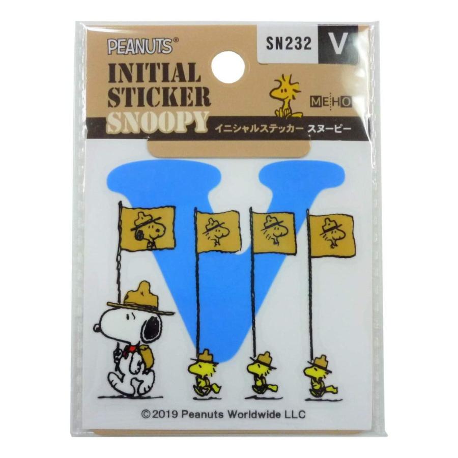 SNOOPY（スヌーピー） イニシャルステッカー V SNOOPY SN232