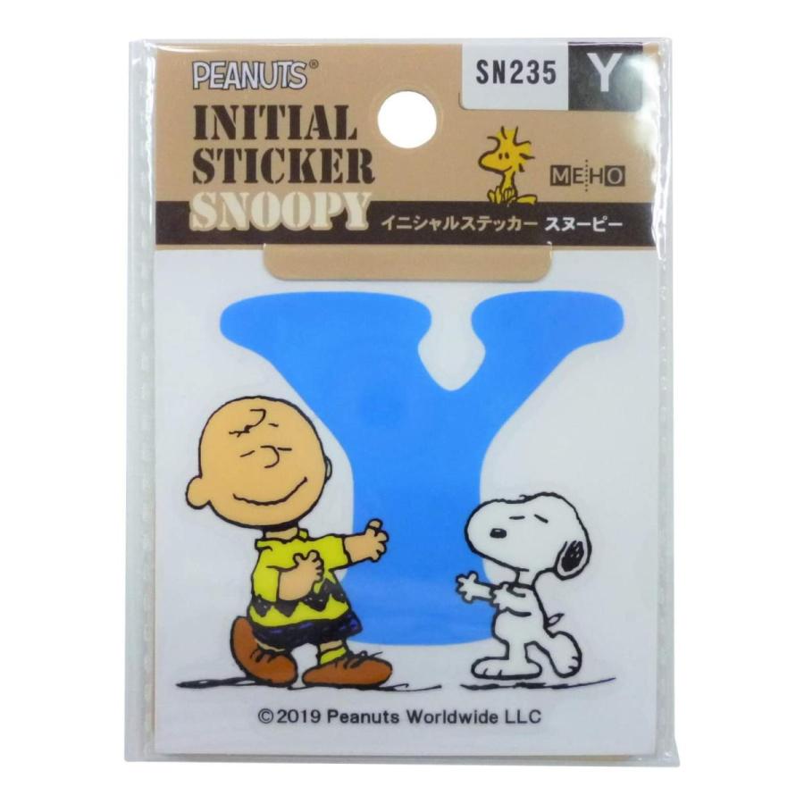 スヌーピー イニシャルステッカー Y Snoopy Sn235 キャラクター グッズ メール便ok キャラクター雑貨 Poccl 通販 Yahoo ショッピング