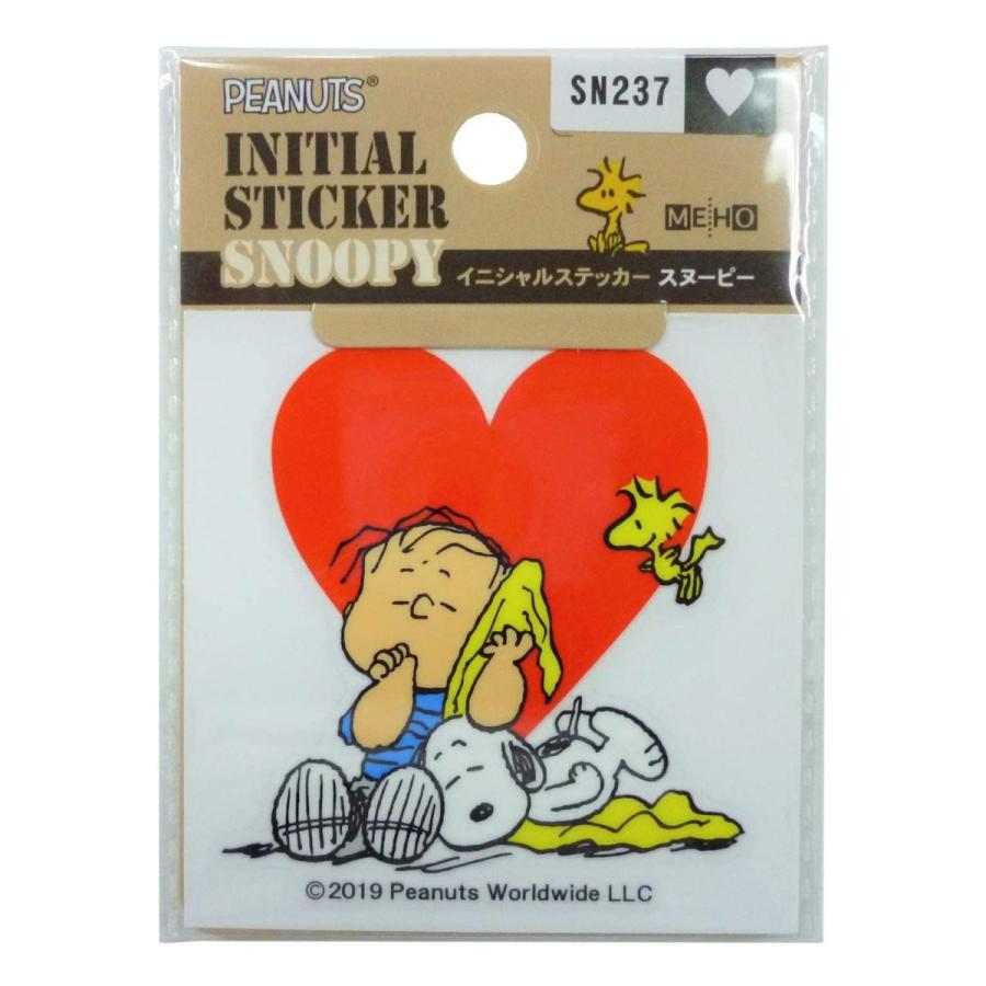 スヌーピー イニシャルステッカー ハート Snoopy Sn237 キャラクター グッズ メール便ok キャラクター雑貨 Poccl 通販 Yahoo ショッピング