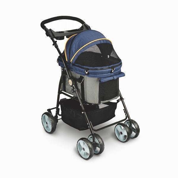 送料無料 犬用カートペットバギー ディア・スイートハートカート（グレー/ネイビー） SHC-04 4995723703306 キャリーバッグ キャリーケース