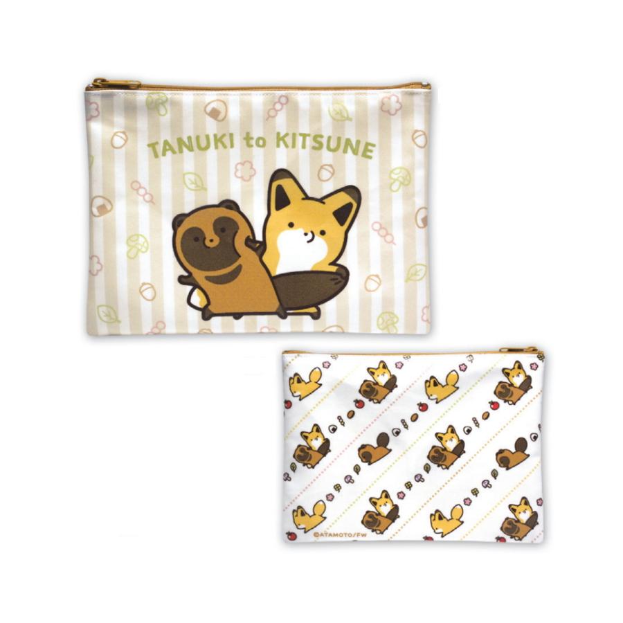 タヌキとキツネ ポーチ なかよし Tk Po003 キャラクター グッズ メール便ok トーシンパック キャラクター雑貨 Poccl 通販 Yahoo ショッピング