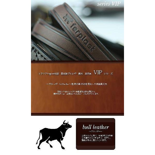 送料無料 犬用リード 犬用2頭引きリード 本格ブルレザー使用革犬具 VIP GA18/200 75142958 8010690045757 革 レザー 本革 犬の画像