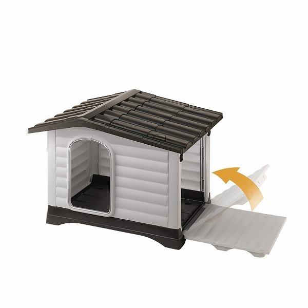 送料無料 犬小屋（一般） DOGVILLA ドッグヴィラ 90 犬小屋 犬舎 ドッグハウス プラスチック製 丸洗いＯＫ 屋外 87255099