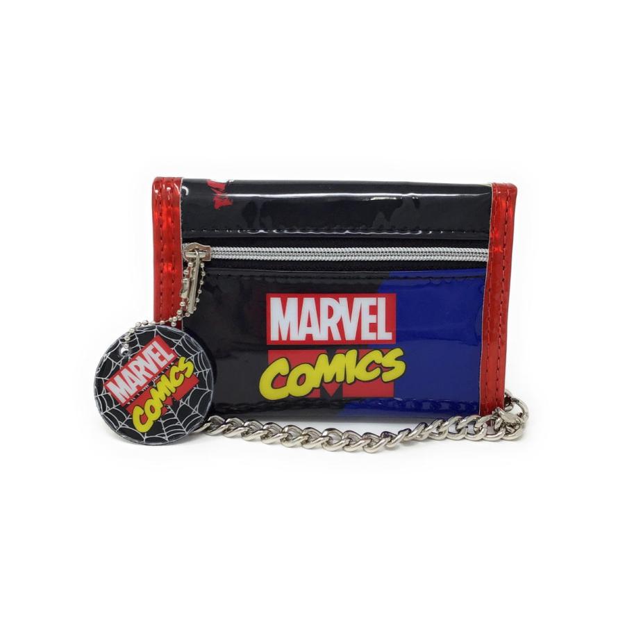 スパイダーマン マーベル チェーン付きウォレット（後ろに 