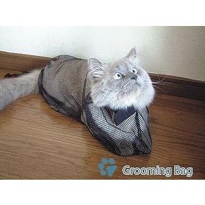 猫用 グルーミング用品 グルーミングバッグ 爪切り補助 シャンプー補助 暴れ防止 メッシュ 通気性 爪切り補助の必需品 [PGB-1/4995723301007] 文具 学習 | 