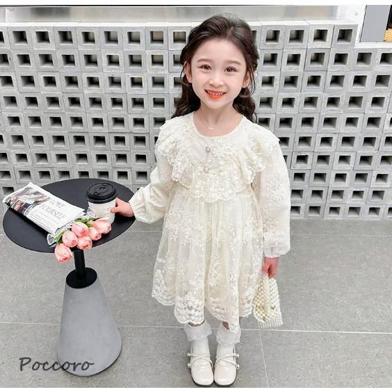 子どもドレス 入学式 キッズワンピース 花柄 ドレス 春秋 女の子 長袖 