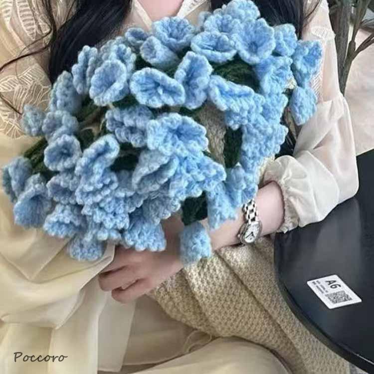 完成品 ブーケブランケット マルチカバー ニット製 雰囲気 母の