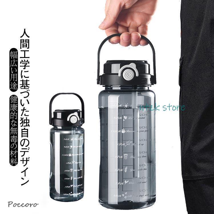 1.5L [透明・グラデーションカラー] 水筒 ウォーターボトル ウォーター