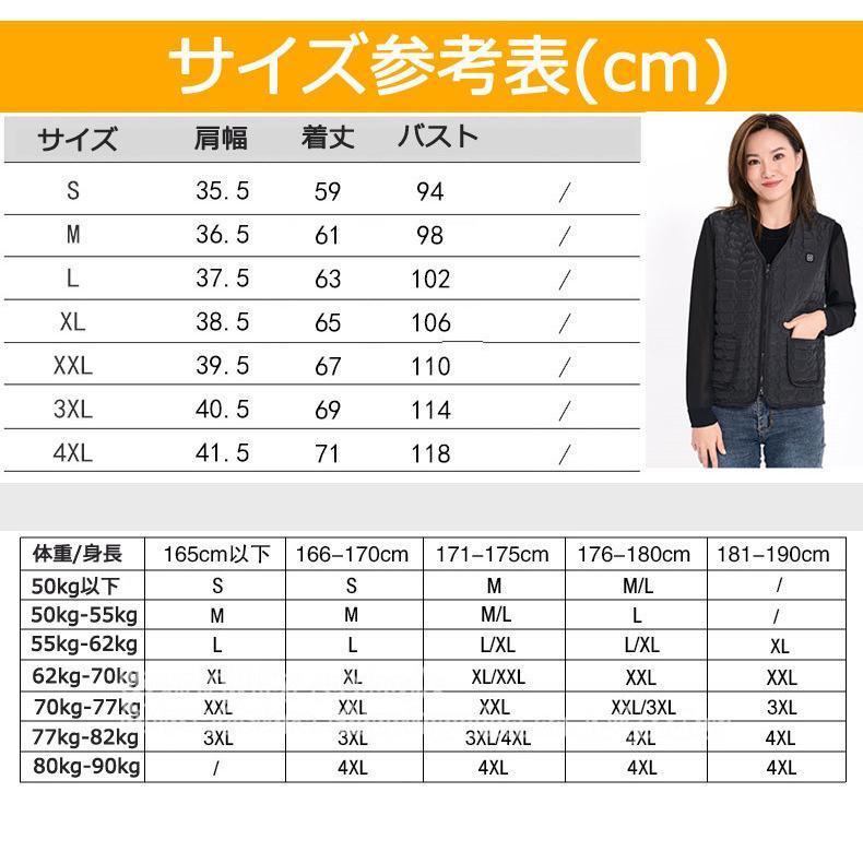 【高知インター店】 電熱インナーベスト メンズ レディース ヒーターベスト ヒーター3つ USB充電 ダウンベスト 中綿入り Vネック 暖房服 暖かい