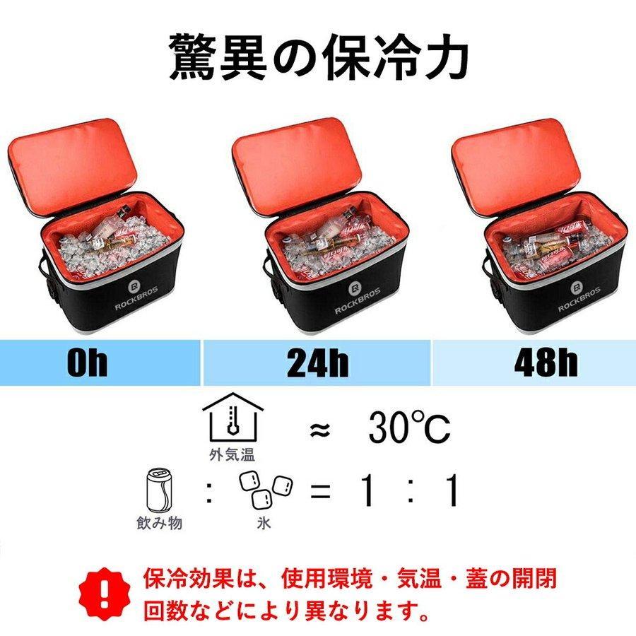 保冷バッグ クーラーボックス 18L大容量 3層断熱 釣り BBQ キャンプ お買い物 48時間 保冷｜poccoro｜06