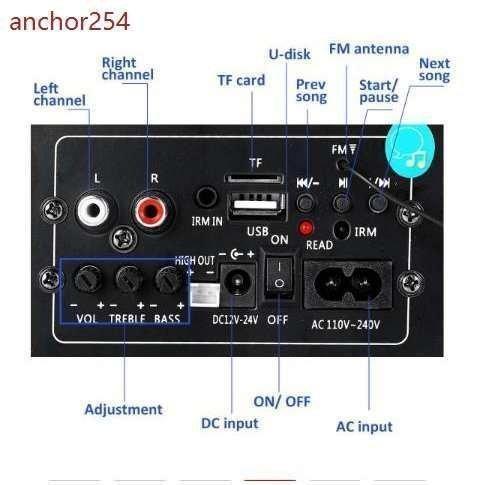 6 インチ 600 10W BLUETOOTH 車サブウーファースピーカー ? オートステレオアンプ USB/TF zl0480｜poccoro｜04