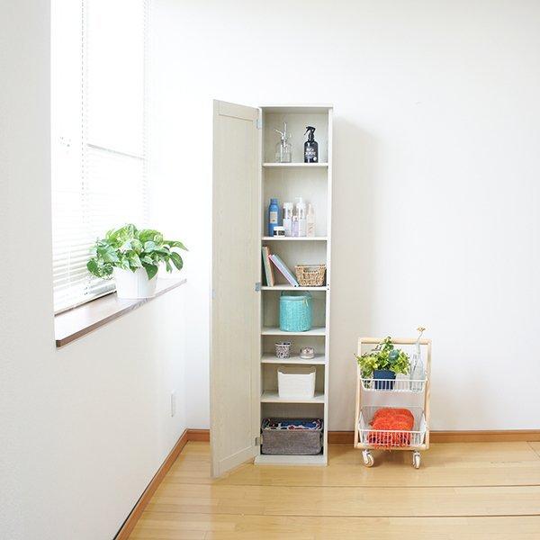 株)フクダクラフト ボックスミラー WH 姿見 鏡 本棚 : poche.ヤフー店