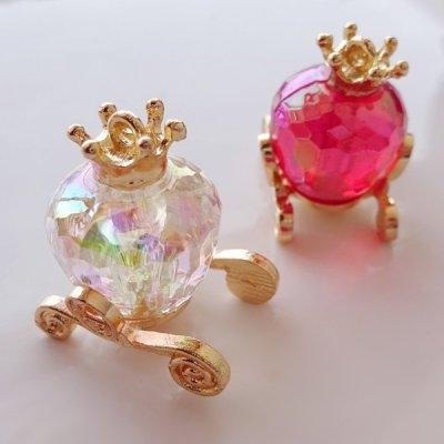 チャーム ハンドメイド材料 金属パーツ メルヘンな馬車のチャーム 各1個｜poche-gold｜02