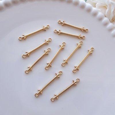 アクセサリーパーツ 金属パーツ デザインバーコネクターロング 10個