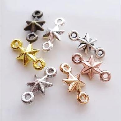 アクセサリーパーツ 金属パーツ キラキラ ミニ コネクター 10個