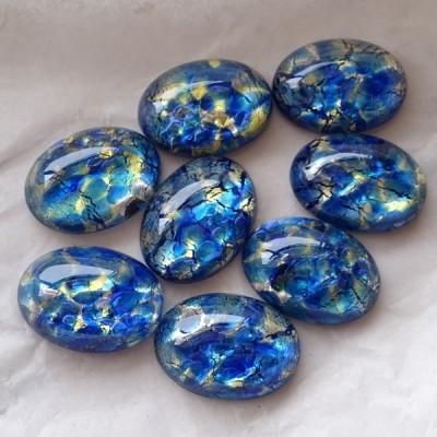ハンドメイド材料 シーブルーオパール 18x13mm 1個 : ハンドメイド