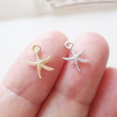 チャーム ハンドメイド材料 金属パーツ 海 マリン 可愛い ヒトデ