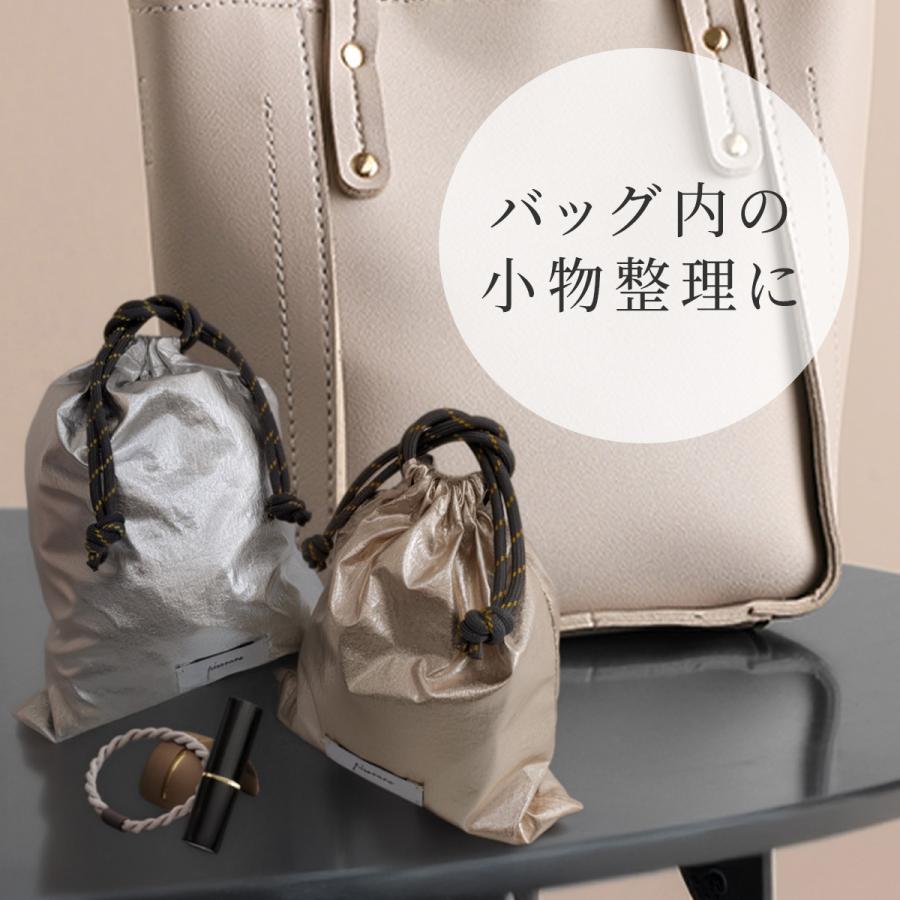 ピソラロ Pisoraro メタリックナイロン巾着ポーチセットポーチ巾着袋