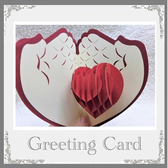 グリーティングカード バレンタインカード ３d立体カード 手のひらにハート お届け方法ゆうパケットメール便で3個 Bung 235 Pochi Pochi 通販 Yahoo ショッピング