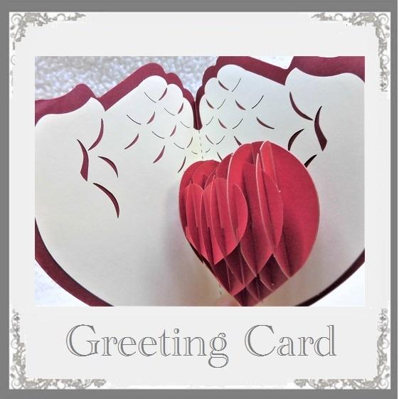 グリーティングカード バレンタインカード ３d立体カード 手のひらにハート お届け方法ゆうパケットメール便で3個 Bung 235 Pochi Pochi 通販 Yahoo ショッピング