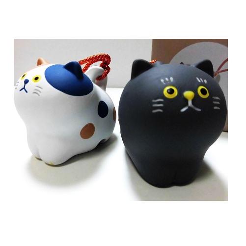 幸せを呼ぶ土鈴 にゃん福土鈴 ミケ クロ : Pochi Pochi - 通販 - Yahoo