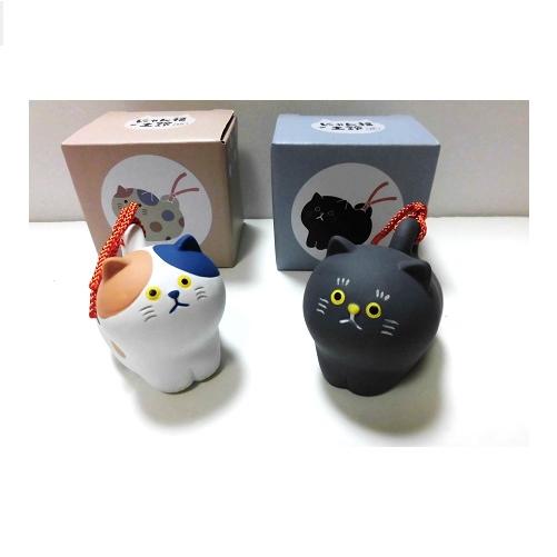 幸せを呼ぶ土鈴 にゃん福土鈴 ミケ クロ : Pochi Pochi - 通販 - Yahoo