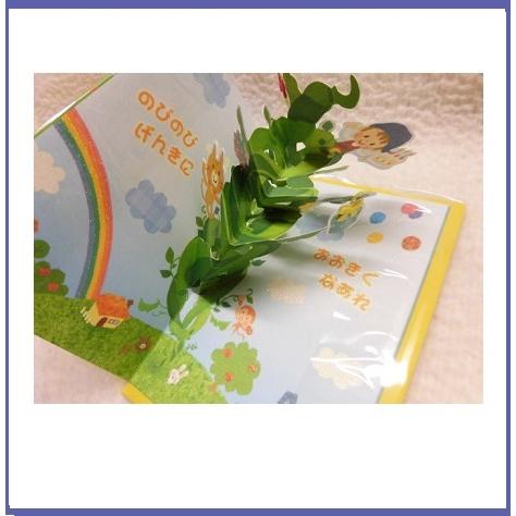 バースデーカード キツズお誕生日カード ポツプアップカード 豆の木 空に向かって伸びる豆の木 お届け方法ゆうパケットメール便 Kdn 7 Pochi Pochi 通販 Yahoo ショッピング