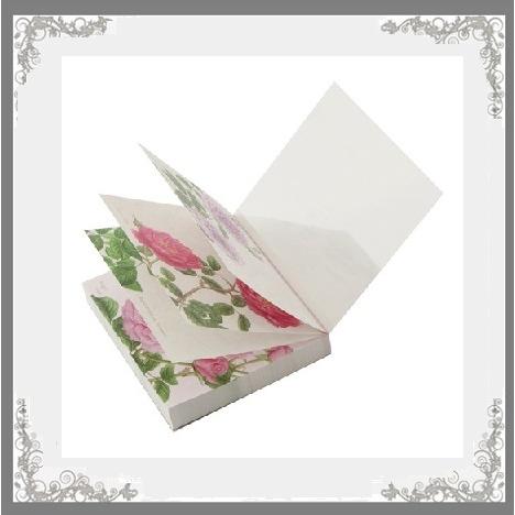 開店祝い 日本製ブロックメモ ローズコレクション 作家山田道恵デザイン 4パターン核30枚1枚綴り プレゼント メッセージカード お届け方法ゆうパケットメール便 Materialworldblog Com