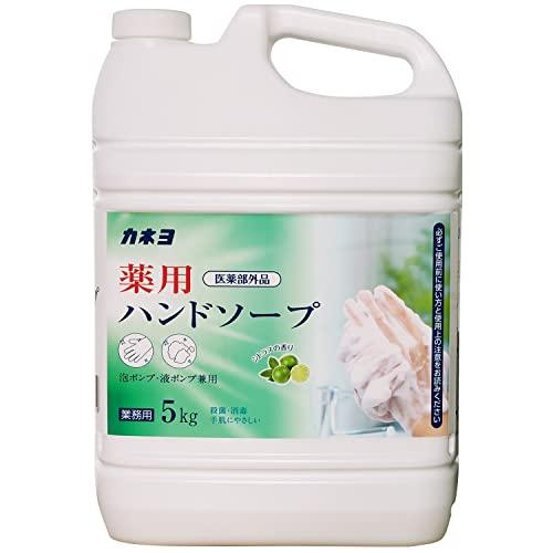 大容量 カネヨ石鹸 薬用ハンドソープ5kg 液体 業務用 泡ポンプ・液ポンプ兼用 医薬部外品（Yahoo!・Pochi-Pochi）