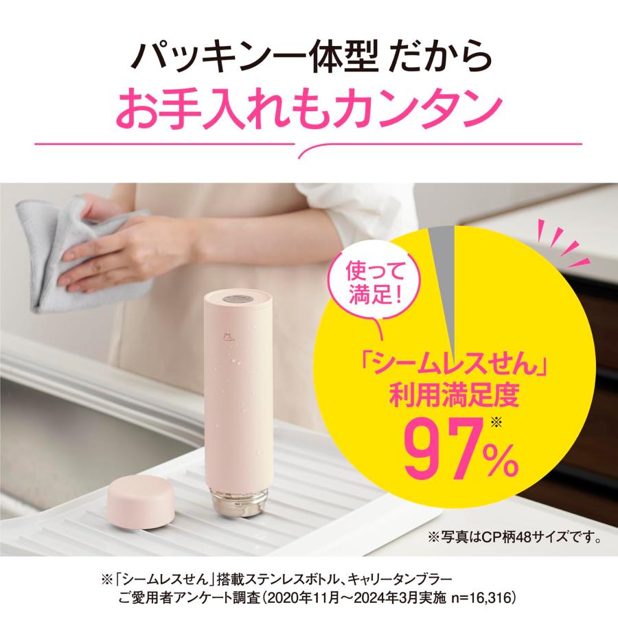 象印マホービン ポピーレッド ステンレスマグ 水筒 360ml スクリュータイプ 食洗器対応 シームレスせん | 象印 | 02