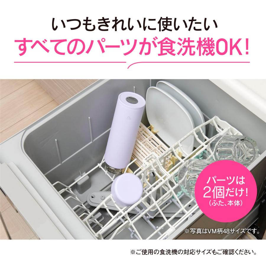 象印マホービン ポピーレッド ステンレスマグ 水筒 360ml スクリュータイプ 食洗器対応 シームレスせん | 象印 | 03