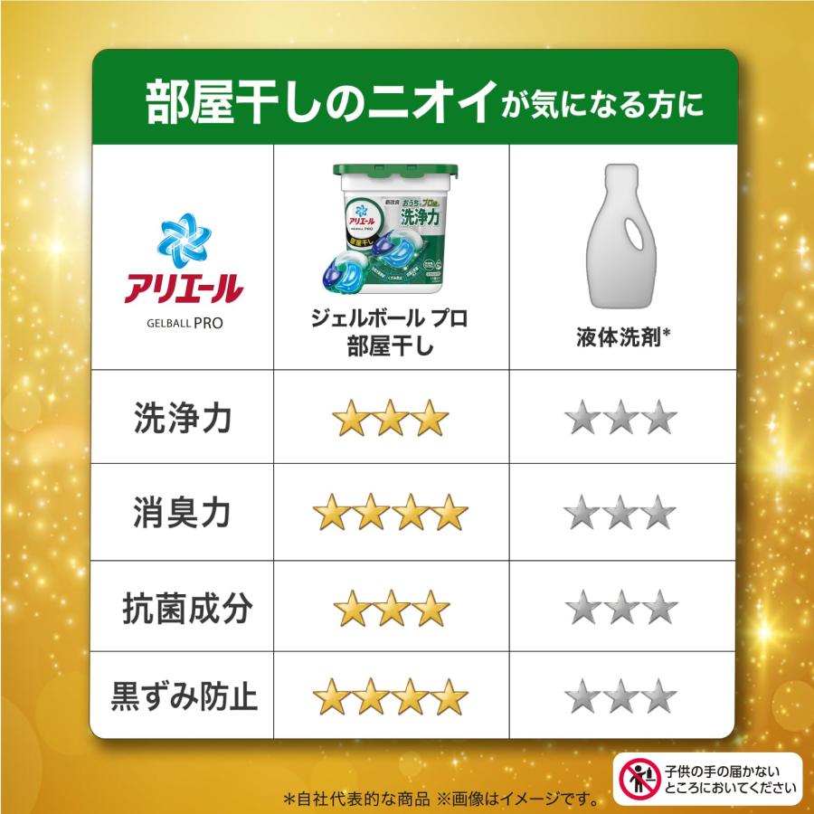 アリエール 洗濯洗剤 ジェルボール PRO 部屋干し 詰め替え 110個×3袋 