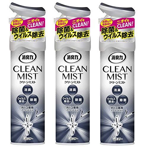 消臭力 クリーンミスト まとめ買い 部屋用 スプレー タバコ用 アクアシトラス 280mL×3個 部屋 空間 布 衣類用 消臭 芳香剤 除菌 | 
