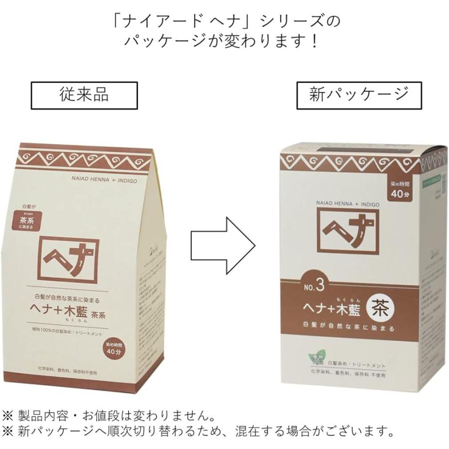 naiad（ナイアード） ヘナ+木藍 茶系 400g : Pochi-Pochi - 通販