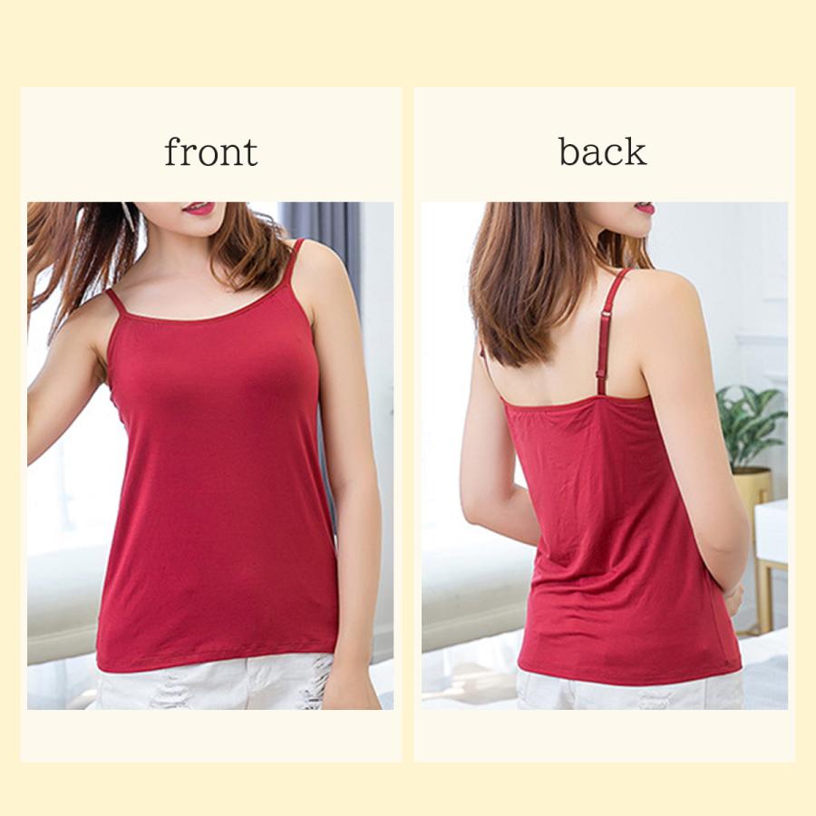 お得な2枚セット！ ブラトップ カップ付きキャミソール ブラキャミソール カップ付き ブラキャミ キャミソール インナー ノンワイヤー | ブランド登録なし | 13